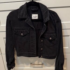 Abercrombie & Fitch Black Denim Jacket